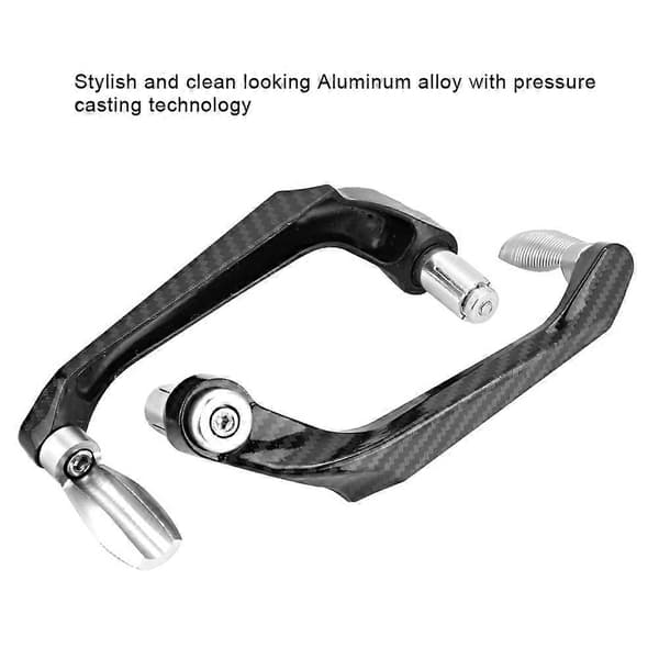 7/8 tommer Universal Motorcykelstyr Bremsebeskytter i Aluminiumlegering (Sølv)