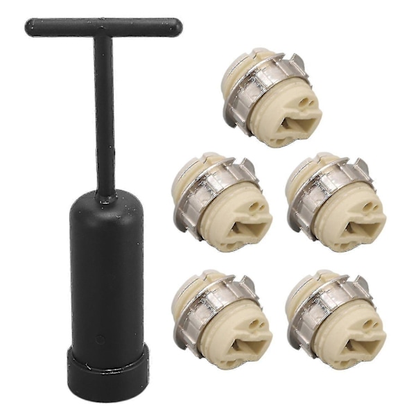 5 stk. G9 Keramisk Lampeholder Temperaturmotstand Sink Legering Ring Lyspære Base Sokkel Med Sokkel