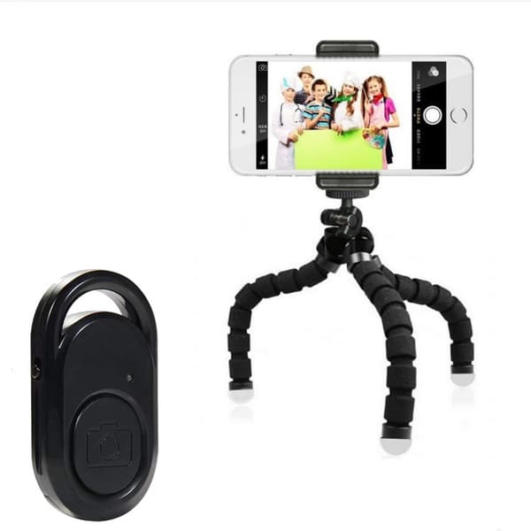 ##/1 stativ för telefon, bärbart och flexibelt stativ med trådlös fjärrkontroll##/