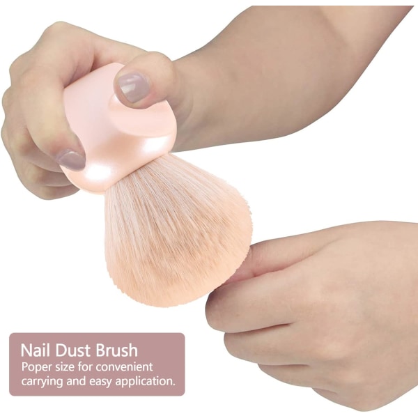 Nail Dust Brush, Nail Dust Borste, Ta bort Acrylic Nail Powder Man