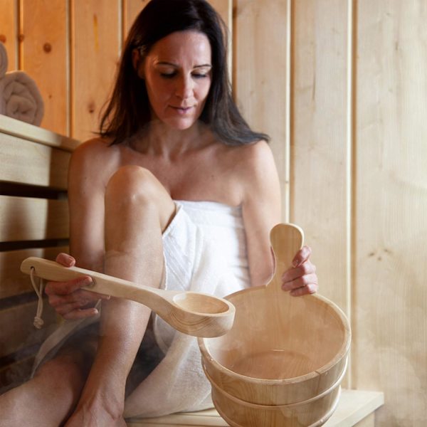 Høj kvalitet fyrretræ sauna ske - infusionske, ske - Saun