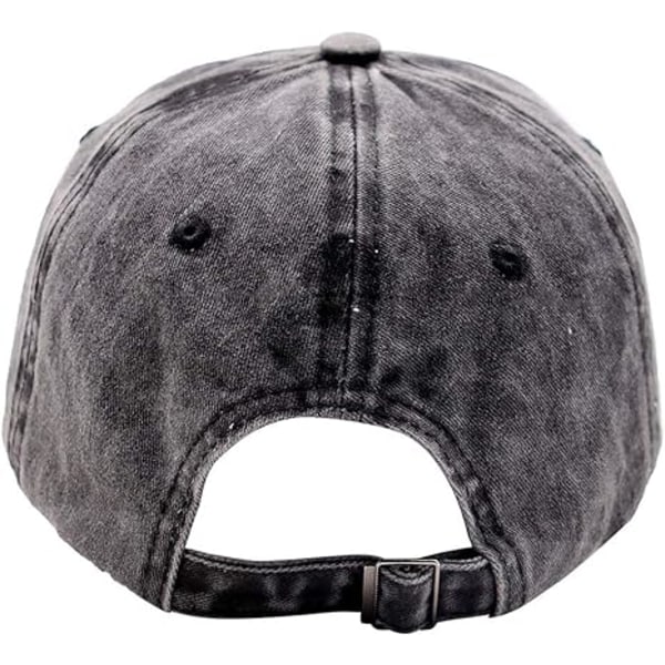 Håndhatt, Skallefinger Baseball Caps Justerbar Vasket Distressed
