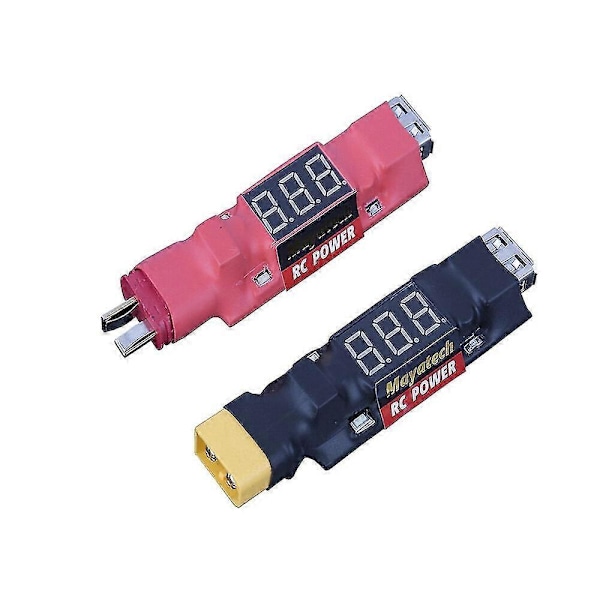 728V Inngang 5V 2A Utgang 3i1 Multifunksjon Lipo Batteri USB Lader Utlading med LED-skjerm