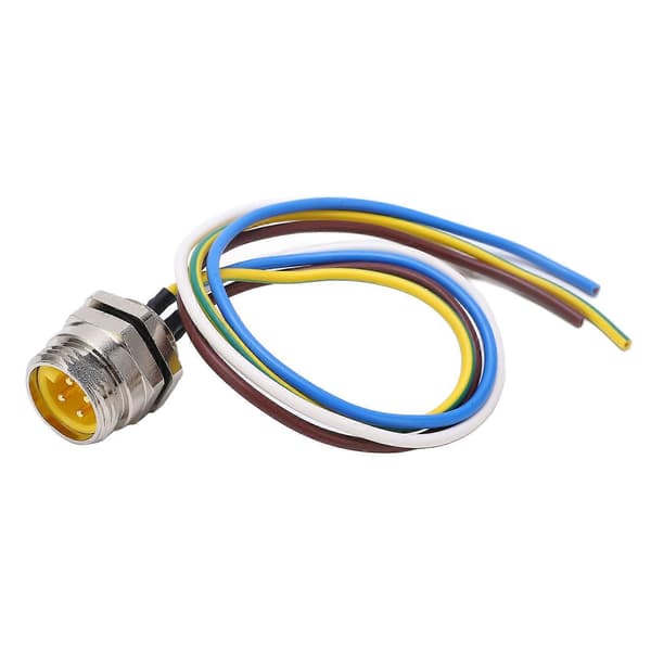 7/8 4-benet Han Luftfartsstik 300V 9A Strøm Elektrisk Terminal Ledning Stik med 16AWG 30cm Kabel