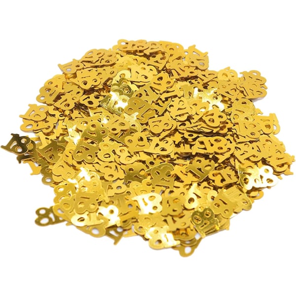 80th Birthday Confetti, Gold Confetti 80 Confetti 15g Table Conf