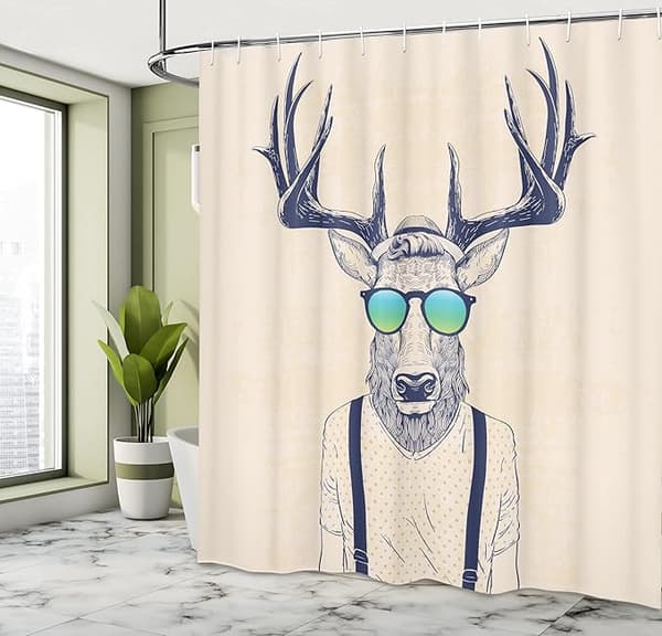 Duschdraperi (180cm*180cm Renväxter), Funky Fresh Fun Animal