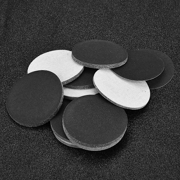 50 st Kardborre 75mm Slippapper Slippolering Papper Pads Slipande Sandpapper (#180)