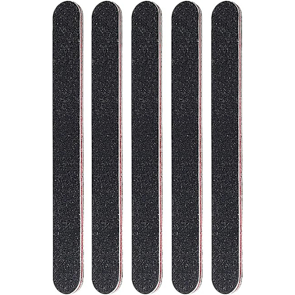 Set med 5 Professionella Nagelfilar, Dubbelsidig Nagelfil 100/180,