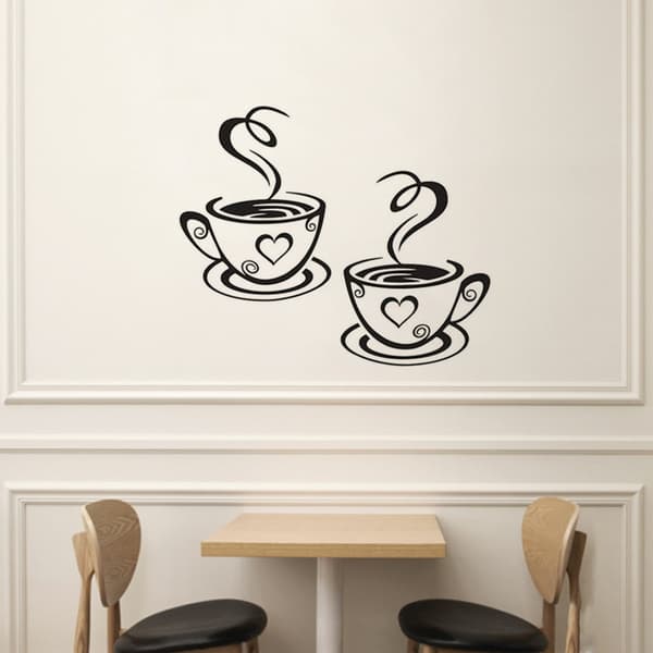 /#/Kaffekop Design Stickers Væg Hjem Dekaler Køkken Restaurant Indretning/#/