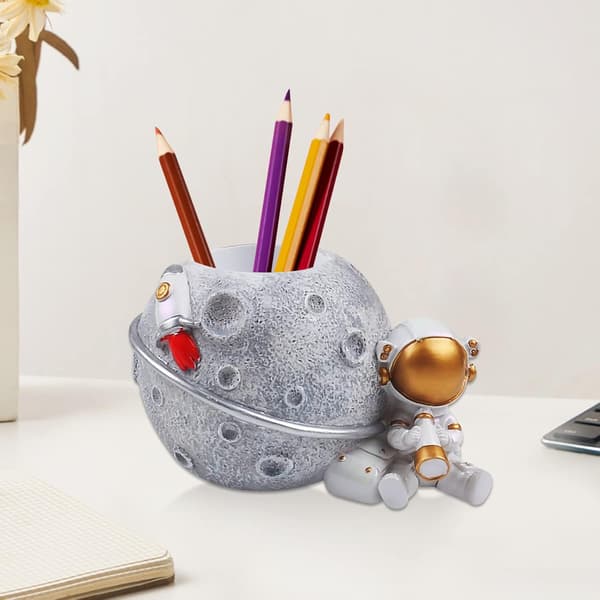 Trendy Drenge Blyant Pen Holder til Børn Astronaut Pen Organizer Fai