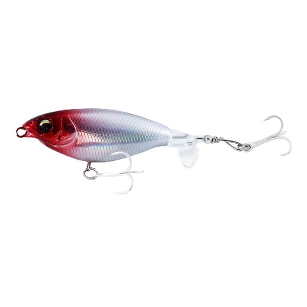 Kunstig agn fiskekrog agn med propel top agn 12 stykker