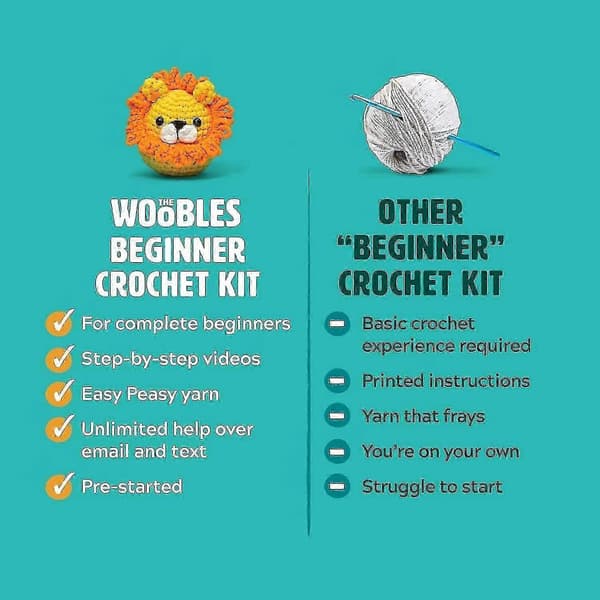 Virkningskit för nybörjare DIY Virkad Gosedjur Kit Nybörjar Virkningskit pingvin