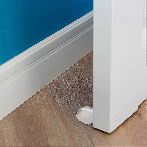 Kumiset ovenpysäyttimet, 2 kpl - 4,2 x 2,2 x 3,8 cm (L x K x S) - Itsekiinnittyvät, hajuttomat, läpinäkyvät