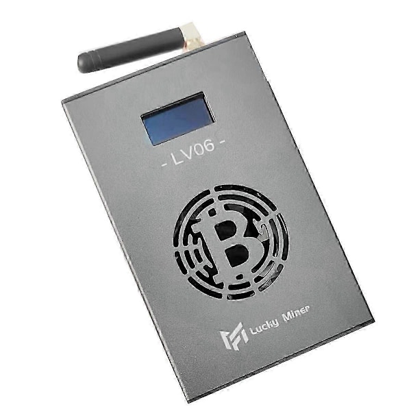 Lucky Miner LV06 500G BTC Solo Miner Inkluderar Instruktionsguide Maskin EU-kontakt