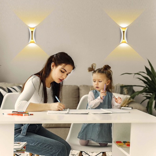 6W Kreativ Modern LED Vägglampa Vattentät IP65 Alu