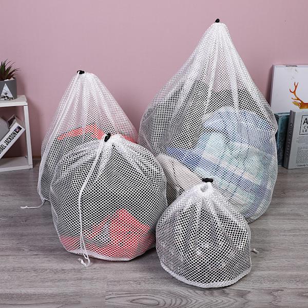 /#/4 stk. Vasketøj Net Vasketasker med Snøre Genanvendelig Mesh Vaskepose til Vaskemaskine Bluse Undertøj BH Strømper Strømper Undertøj Lingerie/#/