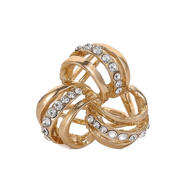 ##/2 halsduksringar i legering med diamant##/