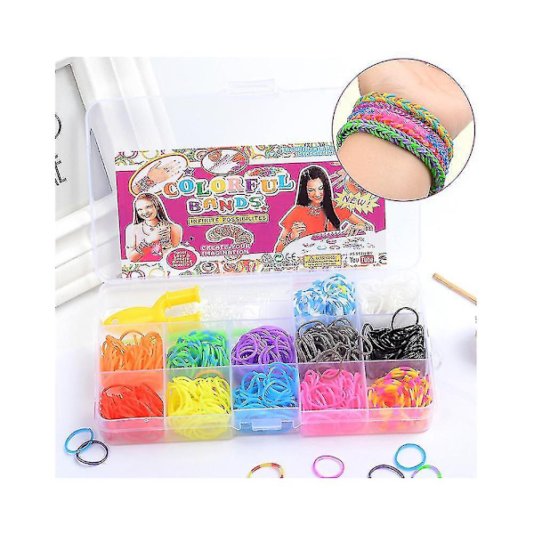Gummibands Påfyllningsset Armband Tillverkningssats