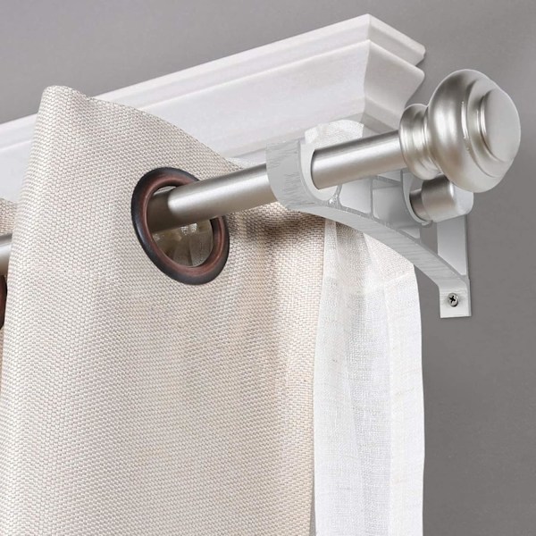 ##/4 stk. Gardinstangsbeslag i Aluminium Legering Dobbelt Beslag Gardinstang R##/