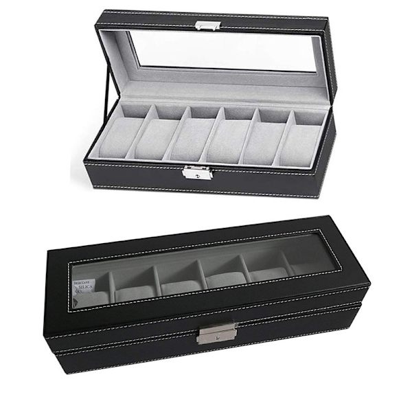 Display, Ask, Urklocka, 5 Fack, Julgåva, Svart 3