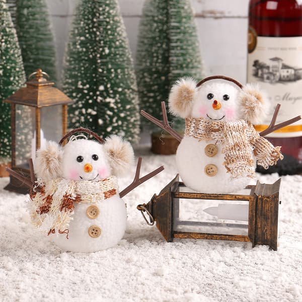 ##/Julbelysning snögubbe prydnader, 2 st julgåva##/