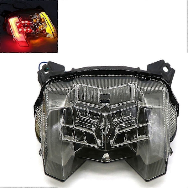Motorsykkel Baklys Brems Blinklys Baklykter for MT-09 FZ-09 FZ09 MT09 2017-2019 Integ