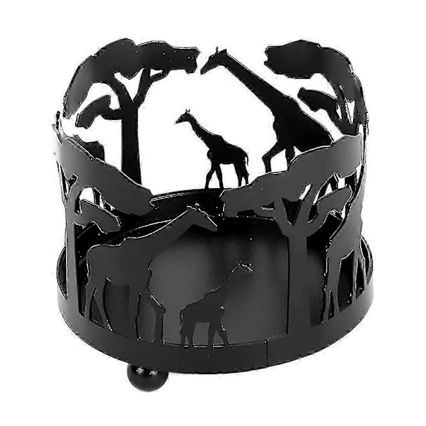Kreativ ljusstake i metall, heminredning, giraffdesign, ljusstake