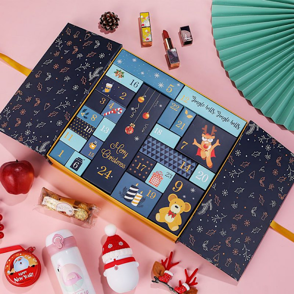 Adventskalender, DIY Adventskalender med 24 julklappsaskar