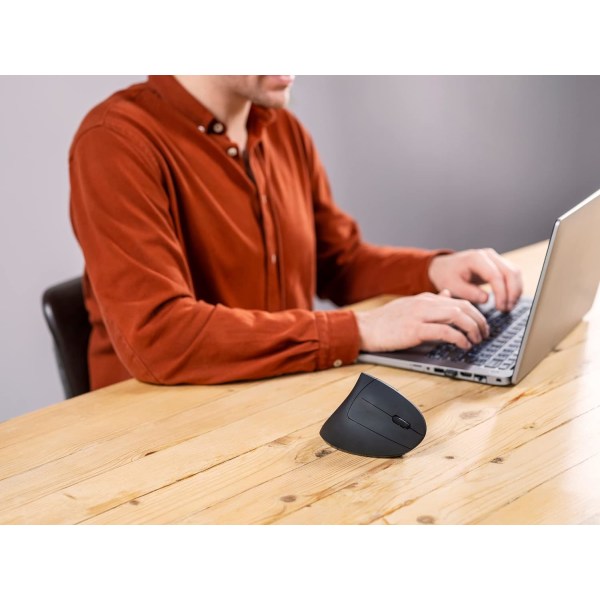 Trådlös Mus, Ergonomisk Vertikal Mus, 800-1600 DPI, 6 Knappar