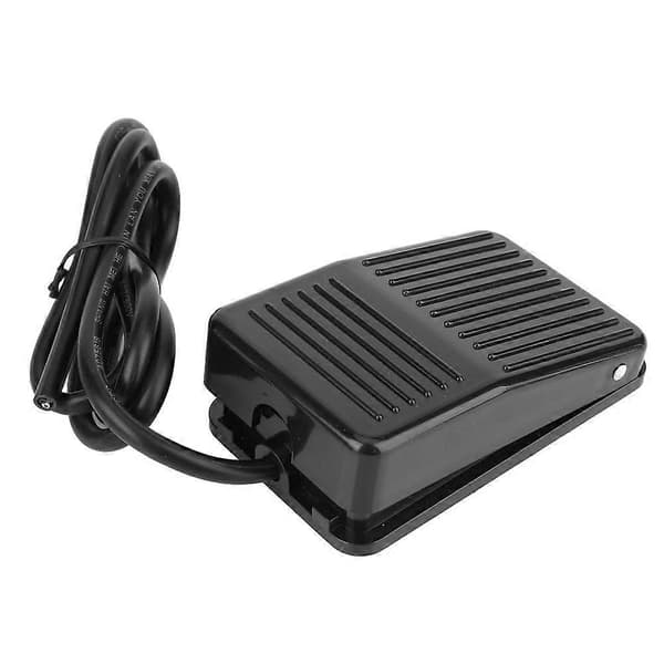 TFS-01 250VAC 10A Liukumaton Hetkellinen Jalkakytkin Poljinkytkin Musta (1M)