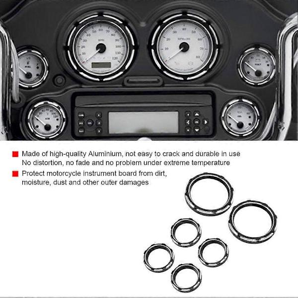 Motorcykel Instrumentbræt Speedometer Måler Burst Bezel Trim Ring