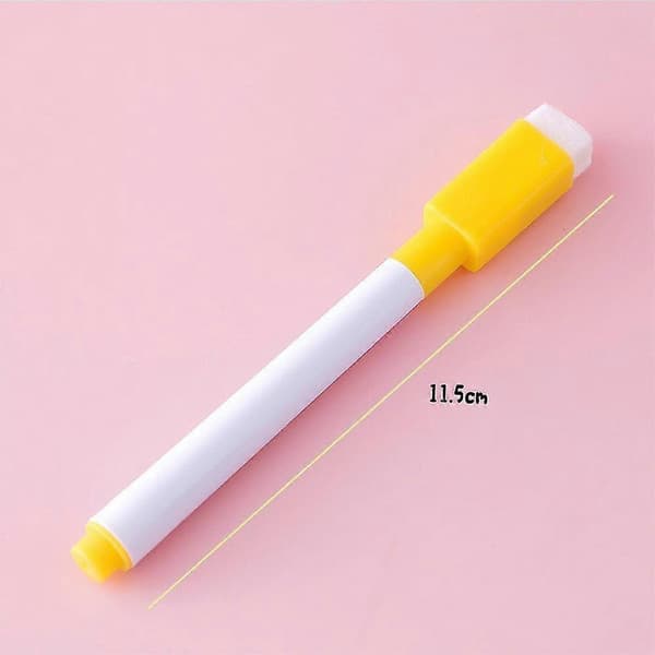 Magnetiska whiteboardpennor, set med 8 magnetiska whiteboardpennor - Perfekt för whiteboards och andra magnetiska ytor yellow