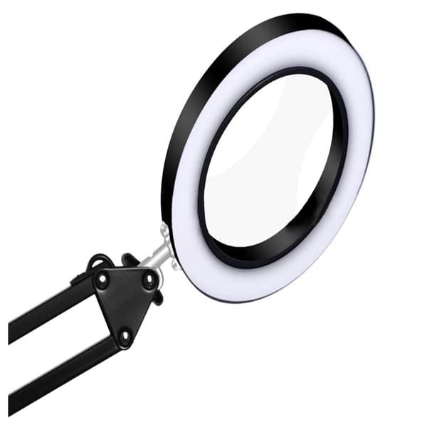 Dagsljus LED-förstoringslampa, klämma förstoringsglas justerbar L