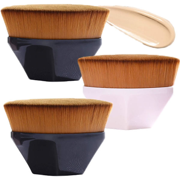 3 stk. Foundation Brush Petal Formet Base Makeup Brush, Til Ble