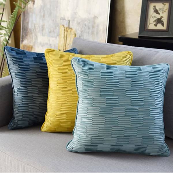 2 osainen yksivärinen samettityynynpäällinen setti, 2 osainen vaahteratynynpäällinen setti Dec