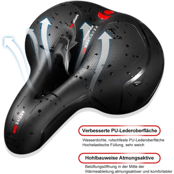 Pyörän Satula, Ergonomisesti Muotoiltu Matkustusgeelisatula Ontto Kaksoisjousi