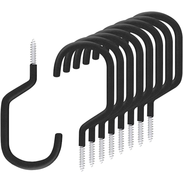 ##/9-pack cykelupphängningskrokar, gummiöverdragna, kraftiga, stora##/