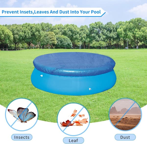 Rundt Swimmingpool Dæksel, Diameter 244cm / 8ft Oppustelig Svøm