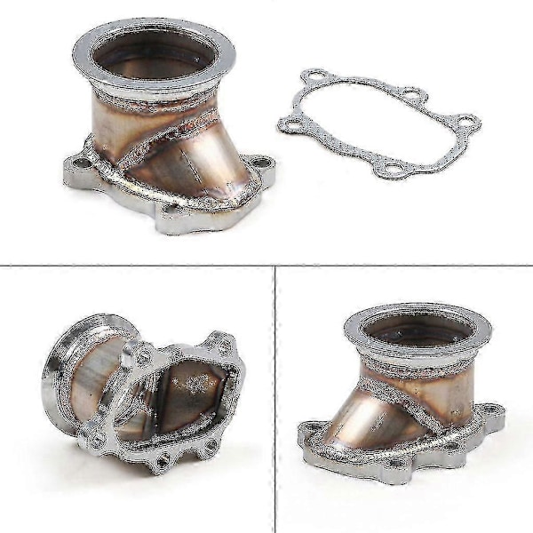 Turbo Downpipe Fläns Rostfritt V-band Konverteringsadapter För T25 T28 Gt25 Gt28
