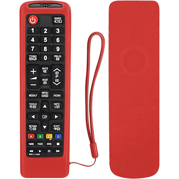(Röd) Silikon Skyddande Fodral för Samsung Fjärrkontroll, AA59-0