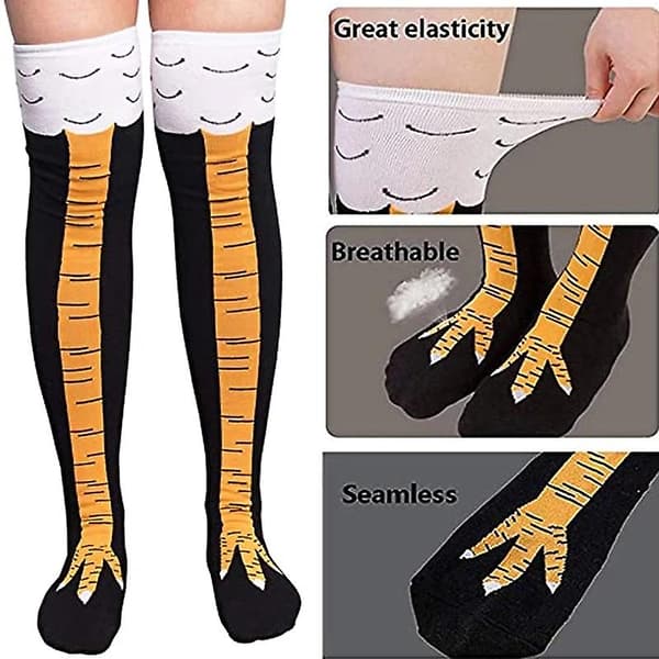 2 par Djur Cartoon Cosplay Galna Gym Atletiska Nyhet Kyckling Ben