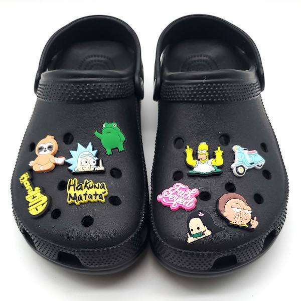 10 stk. 3D Clog-sandaler Ornamenter, Sko Charms, Søde Sko Ornamenter