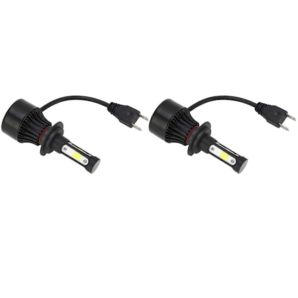 2 stk. Bilfrontlykt Universal H7-kontakt LED-frontlyspære Fjernlys Sterkt frontlys