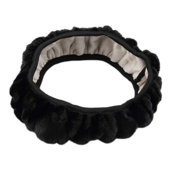 ##/Universal rattöverdrag svart päls svart, 38cm##/