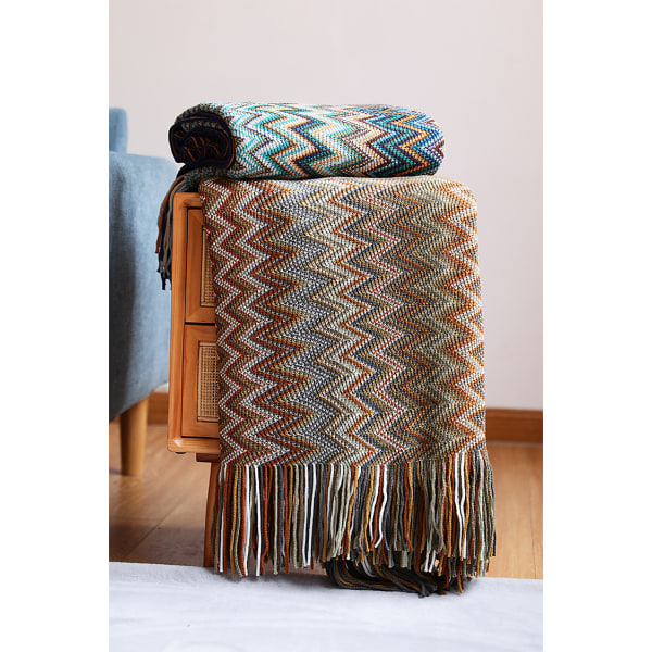 Bohemian Throw Blanket Aircondition Nap Blanket Thick Sofa Bl