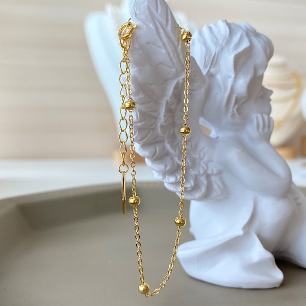 925 Sterling Hopeaketju Rannekoru