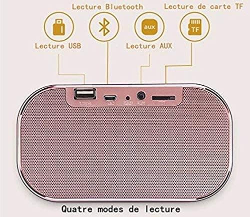 Digital speilvekkerklokke med Bluetooth-høyttaler, lysende alarm