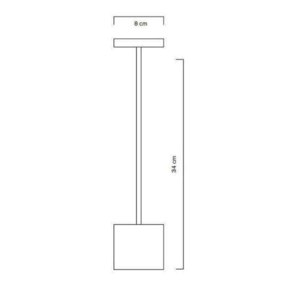 Skrivebordslampe, 1800 mAh LED batteri skrivebordslampe
