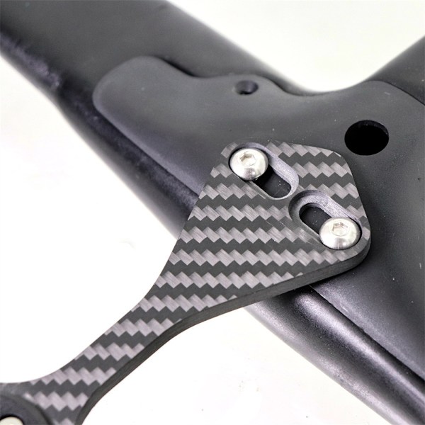 ##/Kolfiber Styrfäste för Cykelcomputer F12 för Garmin Cate##/