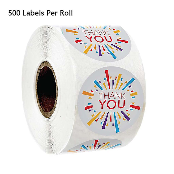 500 stk/rulle Runde Tak-Du-Sticker til Forseglingsmærker, Scrapbooking, Julepynt